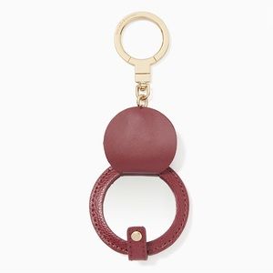 Kate Spade | Circle Mirror Leather Keychain